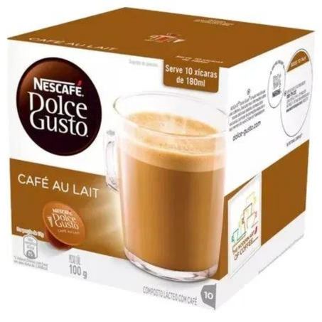 Capsulas cafe dolce gusto 10un au lait