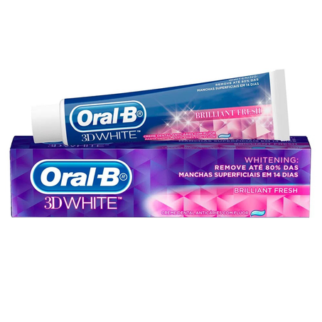 Creme dental 70g oralb 3d white b fresh un