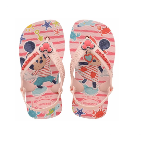 HAVAIANAS BABY DISNEY ROSA/VERMELHO TAM17/18