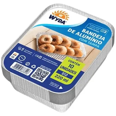 Forma Aluminio Wyda 220ml 10un Moldada