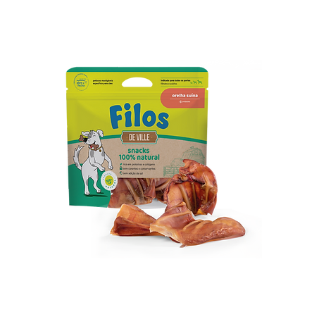 Orelha suína para cães filos 150g