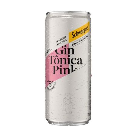 SCHWEPPES DRINK GIN E TONICA PINK 310ML AMORA