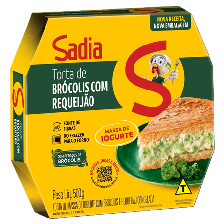 Torta Integral Sadia Brócolis e Requeijão 500G