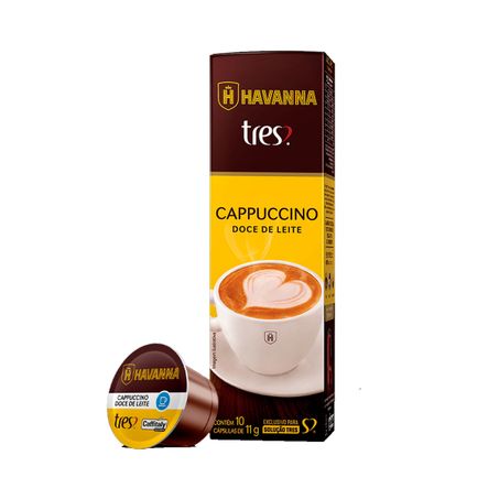 Cápsula três corações cappuccino doce de leite 105g