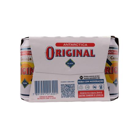 Cerveja antarctica original pilsen 350ml caixa com 12un 360-15