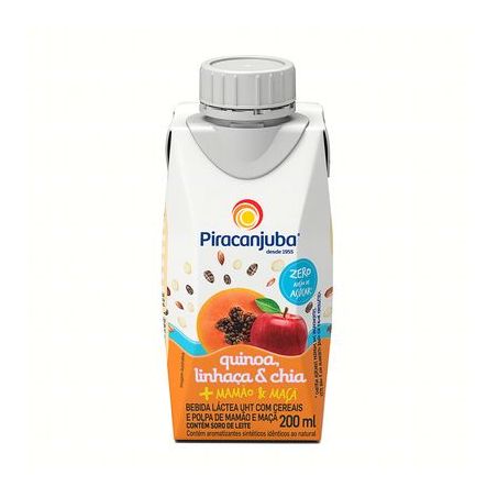 BEBIDA LACTEA  PIRACANJUBA 200ML ZERO MAMAO/MACA 