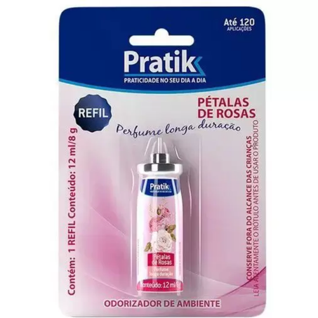 Purificador ambiente pratik spray aparelho petalas rosas 12ml