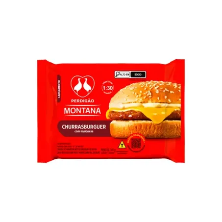 Lanche churrasburger maionese perdigão 145g