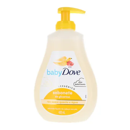 Sabonete Líquido Baby Dove Hidratação Glicerinada da Cabeça aos Pés Frasco 400ml 360-1