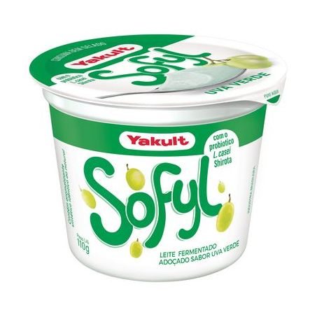 Yakult Sofyl Uva Verde Embalagem 110G