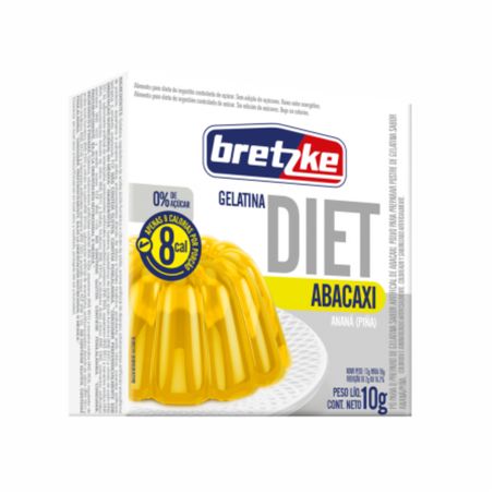 GELATINA BRETZKE DIET ABACAXI 10G