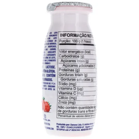 Leite Fermentado Parcialmente Desnatado de Morango Actimel 100G 360-15