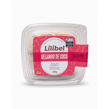 BISCOITO NO POTE BEIJINHO DE COCO 200G LILIBEL