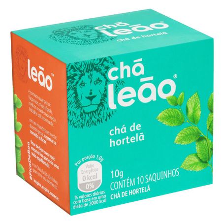 CHA LEAO FUZE HORTELA 10 SAQUI  10G 360-2