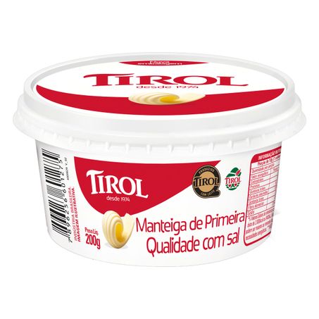 MANTEIGA DE PRIMEIRA QUALIDADE COM SAL TIROL