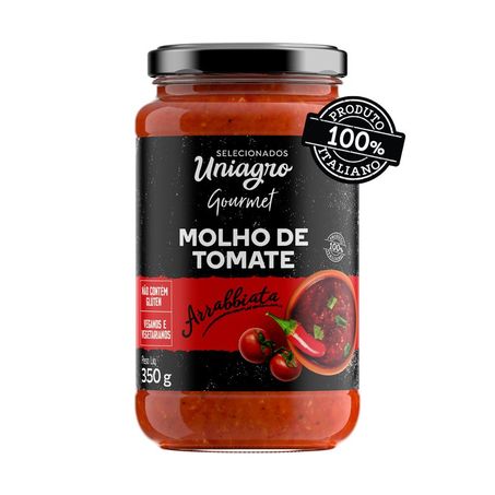 MOLHO TOMATE UNIAGRO GOUR ARRABIATA 350G