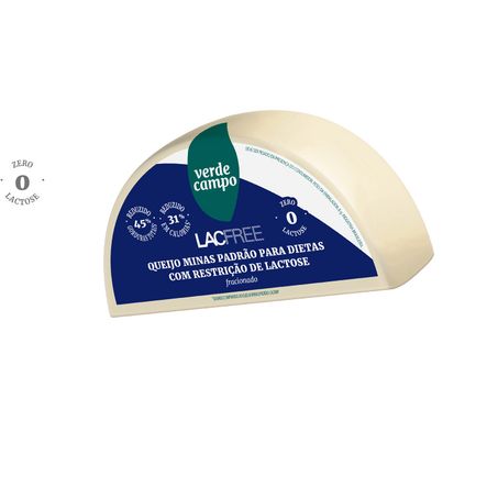 QUEIJO VERDE CAMPO LACFREE MINAS PADRÃO