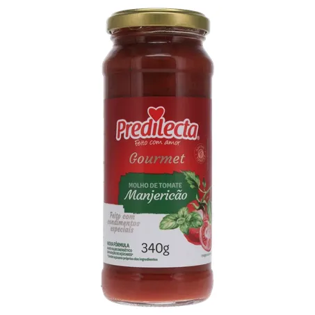 Molho De Tomate Predilecta Premium c Manjericao 340g