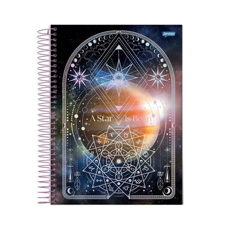 Caderno espiral universitário capa dura 10m mystic sortido c-160f