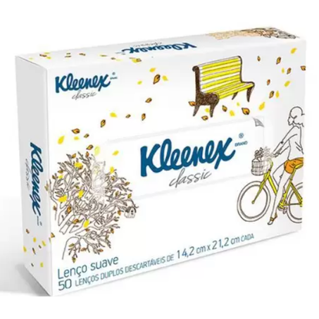 LENÇO DE PAPEL KLEENEX C/50FLS