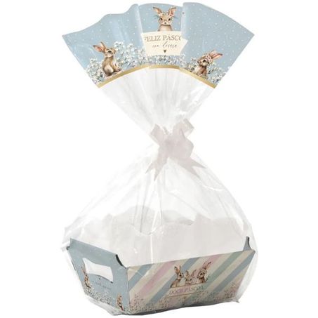 KIT CESTA CROMUS DOCE PÁSCOA MG 27X18X9,5CM