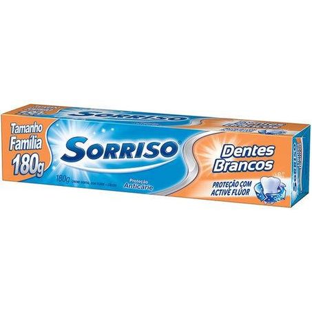 Creme dental 180g sorriso dentes brancos