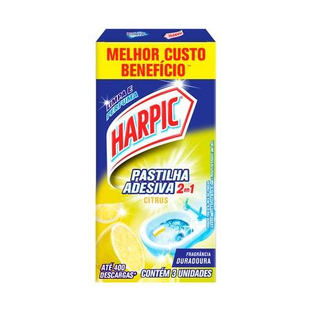 Pastilha Adesiva Harpic Citrus 3UN