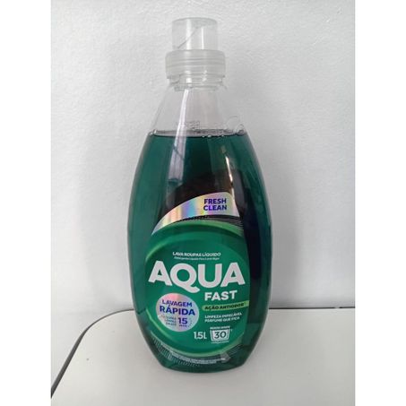 Lava roupas aquafast lavagem rápida fresh clean 1.5l