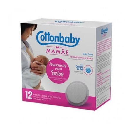 ABOSRVENTE PARA SEIOS COTTONBABY C/12