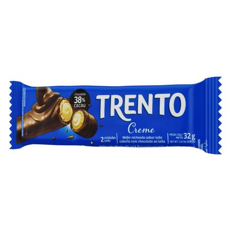 WAFER RECHEADO TRENTO ROLINHOS CREME 32G 360-1