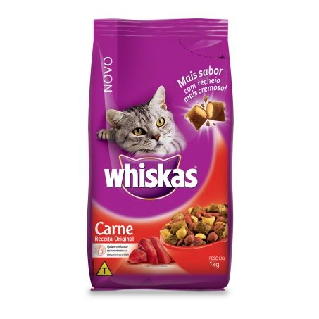 RACAO WHISKAS 1KG CARNE