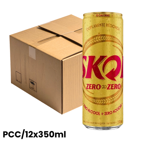 Cerveja skol zero pcc/12x350ml sleek lata un