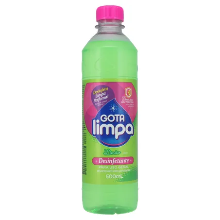 Desinfetante para Uso Geral Gota Limpa Limão Pet 500ml 360-35