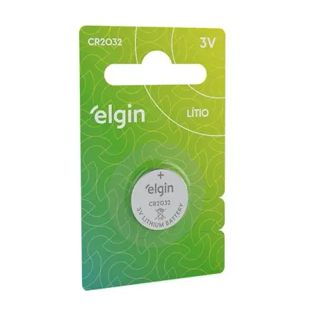 PILHA BATERIA LITHIUM BOTÃO CR2032 3V ELGIN