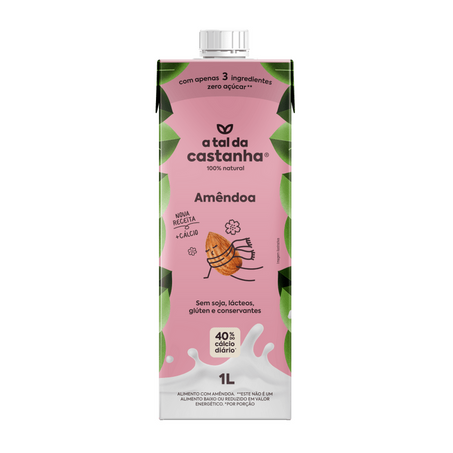 Bebida vegetal a tal 1l amendoa