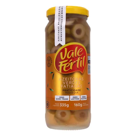 Azeitona Verde Vale Fértil Fatiada Vd 160g 360-35