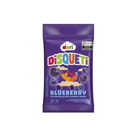 DISQUETI CHOC CONFEITO DORI 60G BLUEBERRY