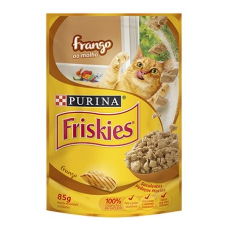 RACAO P/GATO UMIDA FGO FRISKIES PURINA 85G