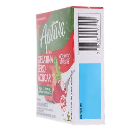 Gelatina Apti Zero Morango Embalagem 12G 360-7