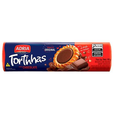 BISC.TORTINHAS ADRIA 140G CHOCOLATE CX 50.0