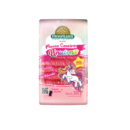 MASSA CASEIRA UNICÓRNIO COM BETERRABA 300G - MOSMANN