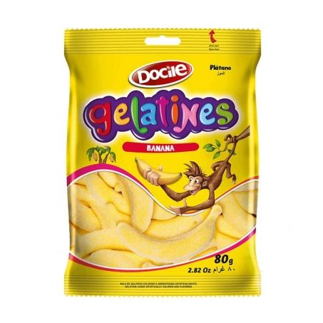Balas docile gelatines banana 80g