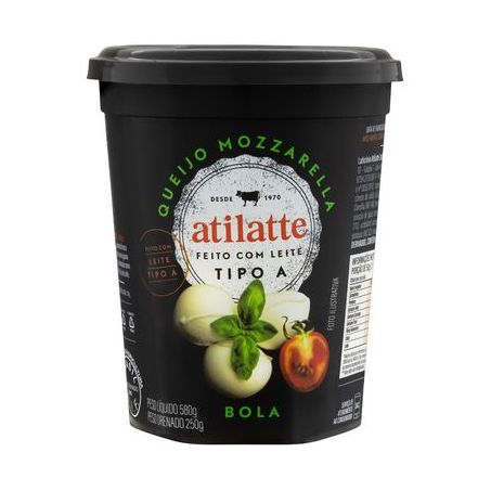 QUEIJO ATILATTE MOZZARELLA BOLA POTE 250G