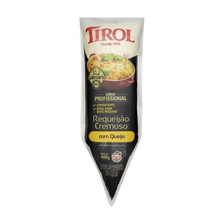 Requeijão Cremoso Tirol com Queijo Bisnaga 400G