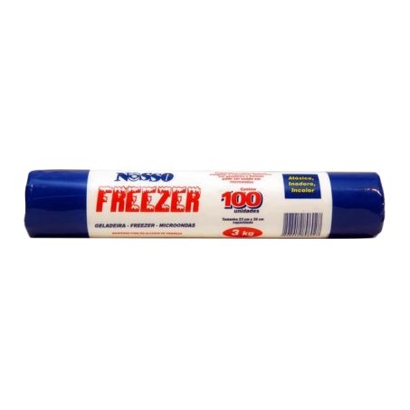 Saco freezer nosso freezer 3kg com 100