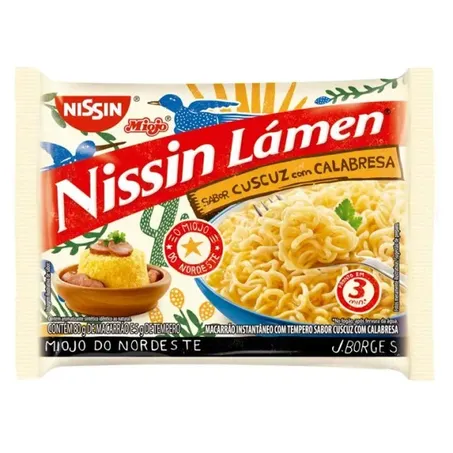 Macarrão Nissin Lamen Cuscuz Com Calabresa 85g