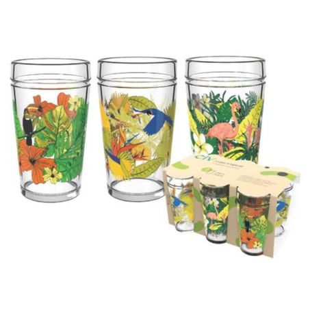 CONJ COPO CIV 310ML C/6 MULT TROPICAL