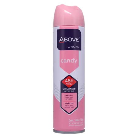 DESODORANTE ABOVE AEROSSOL WOM CANDY 150ML 360-0