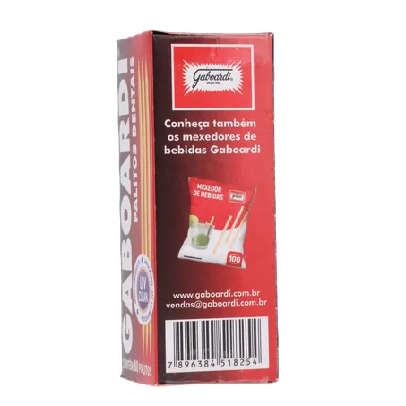 Palitos Dentais Gaboardi Caixa com 80un - 15gr 360-25