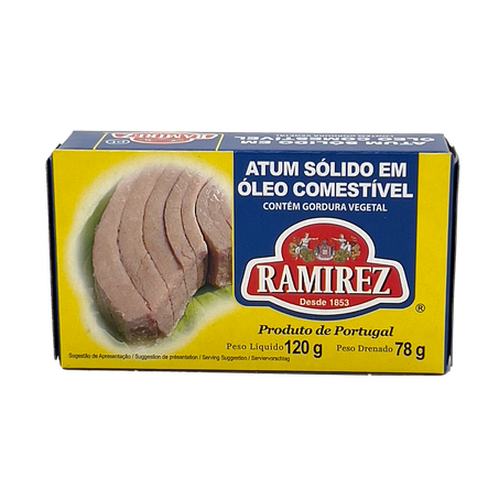 Atum Sólido Ramirez em Óleo Comestível 120g